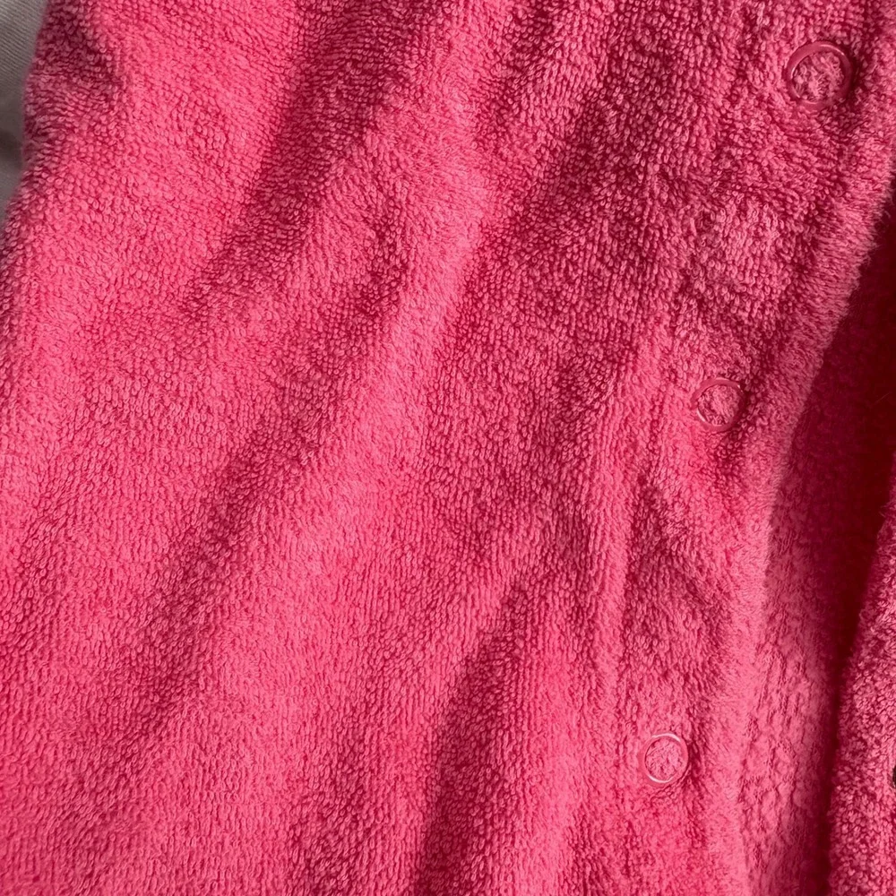 Vintage carters pink terry cloth baby footed sleeper onsie size 0-3